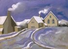 Snow in the Cotswolds - painting