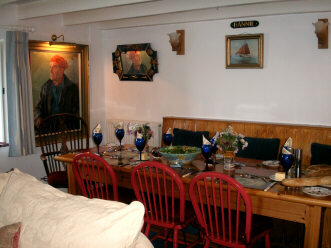 The dining table