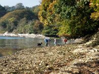 exploring the beaches of the Helford River