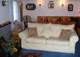 the living room at Bishops Quay