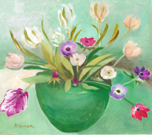 Parrot Tulips - oil painting