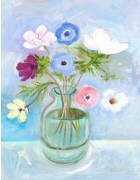 Anemones in a glass Jar