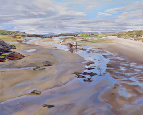 Below Balerominmor, Colonsay - oil  painting by Sarah Bryant