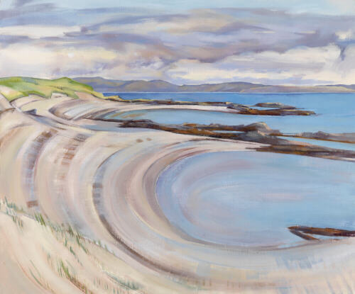 Beach on Colonsay, Scotland - oil  painting by Sarah Bryant