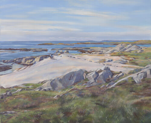 Looking towards Port Mor - oil  painting by Sarah Bryant