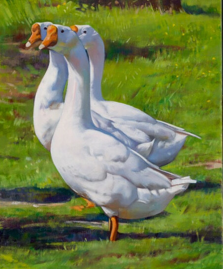 Keeping watch - oil painting by Sarah Bryant
