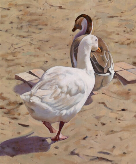 Follow my leader - oil painting by Sarah Bryant