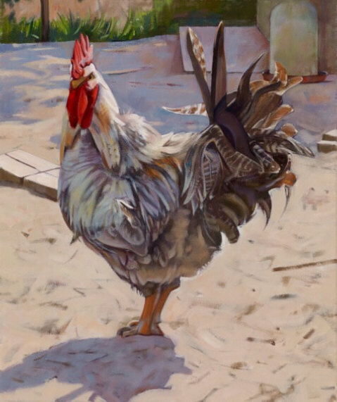 Elvis standing - oil painting by Sarah Bryant