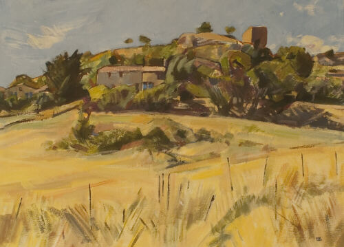 St Maime, Provence - acrylic painting by Sarah Bryant
