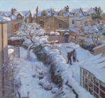 Clearing the snow