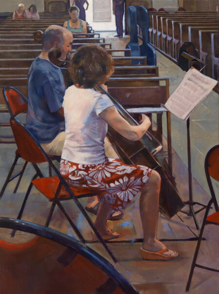 Flowery skirt
 - oil painting by Sarah Bryant