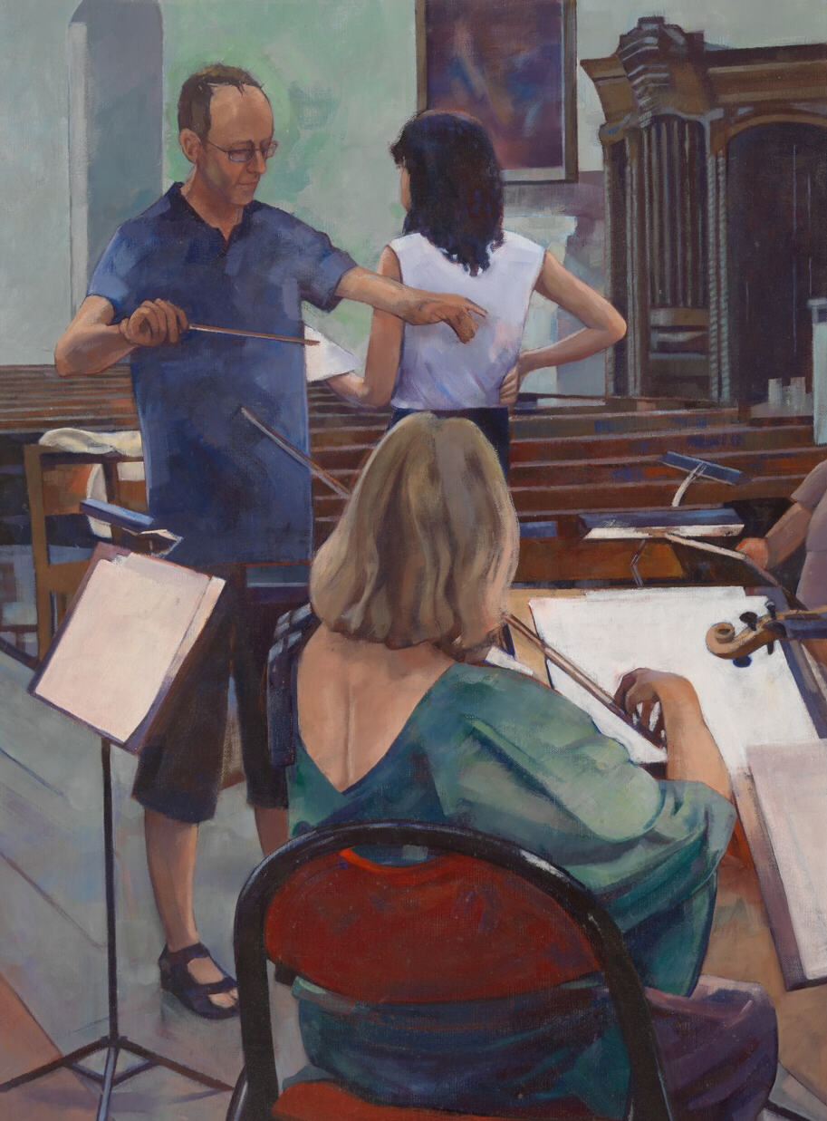 Rehearsal
 - oil painting by Sarah Bryant