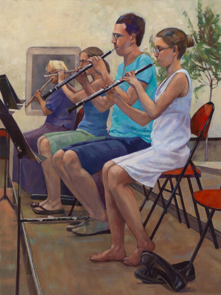 Wind section
 - oil painting by Sarah Bryant