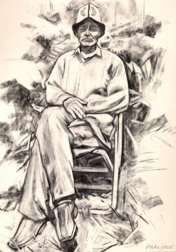 Abdu-Jabor - charcoal drawing by Sarah Bryant